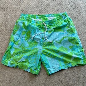 Fun tropical Lilly Pulitzer swim trunk